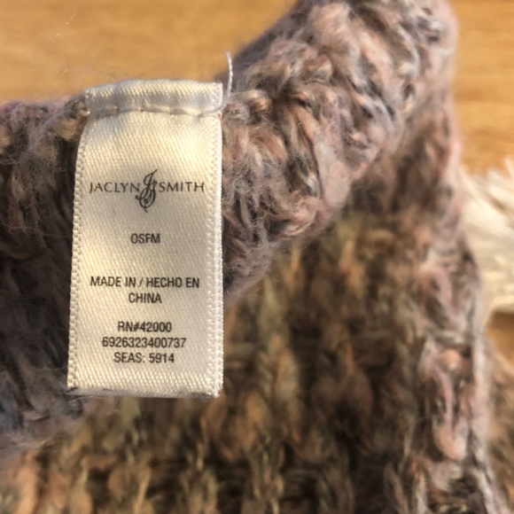 Pink & Black knit Infinity Scarf - Picture 2 of 4